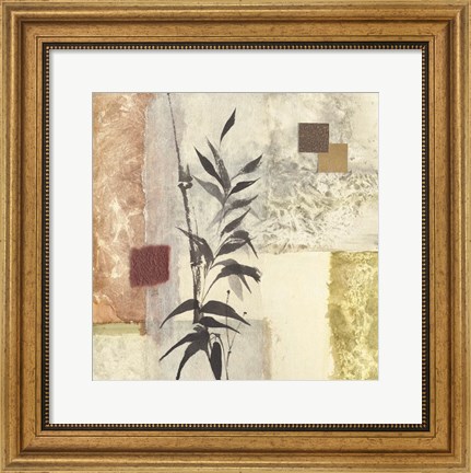 Framed Textured Bamboo I Print