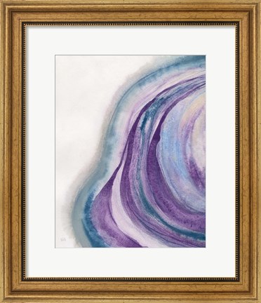 Framed Watercolor Geode I Print