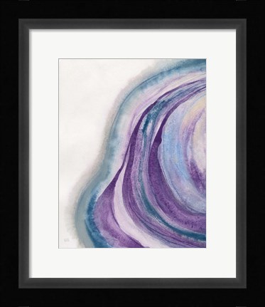 Framed Watercolor Geode I Print