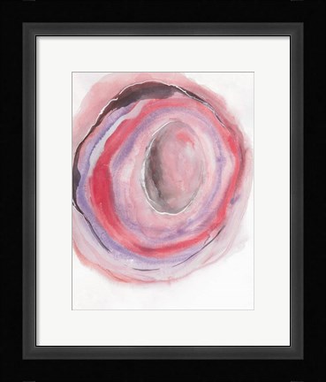 Framed Watercolor Geode VII Print