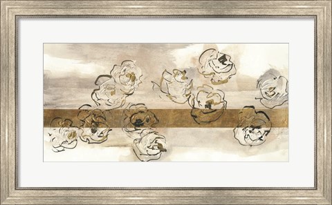 Framed Dusted Gold Panel III Print