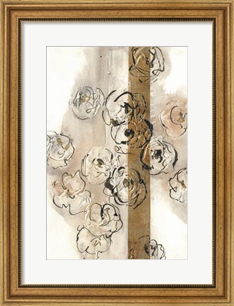 Framed Dusted Gold Panel II Print