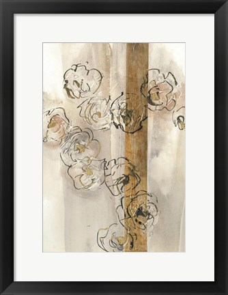 Framed Dusted Gold Panel I Print