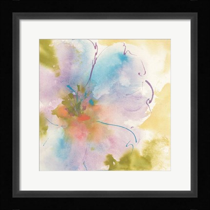 Framed Flower Tints I Print