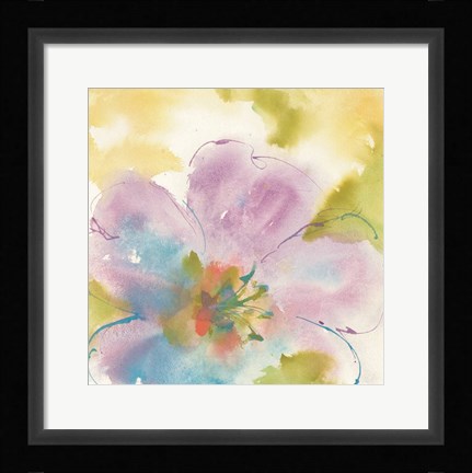 Framed Flower Tints II Print