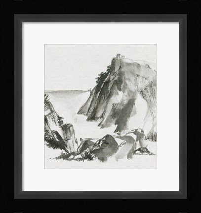 Framed Sumi Rocks Print