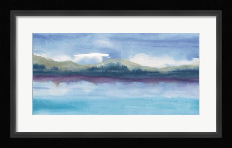 Framed Violet Reflection III Print