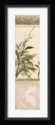 Framed Scrolled Textural Grass IV Print