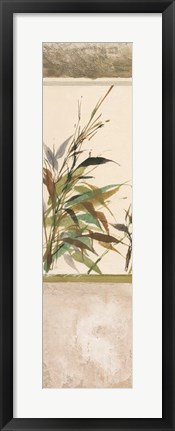 Framed Scrolled Textural Grass IV Print