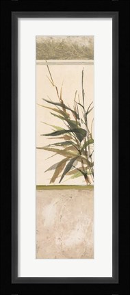 Framed Scrolled Textural Grass III Print