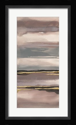 Framed Gilded Morning Fog IV Print