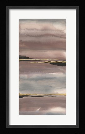 Framed Gilded Morning Fog III Print