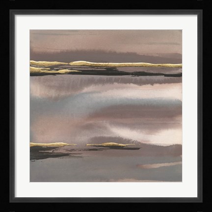 Framed Gilded Morning Fog I Print