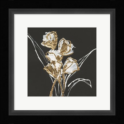 Framed Gilded Tulips Print