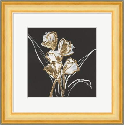 Framed Gilded Tulips Print