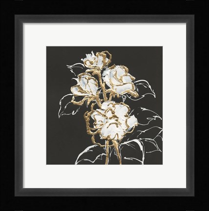 Framed Gilded Roses Print