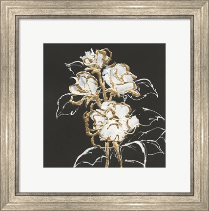 Framed Gilded Roses Print