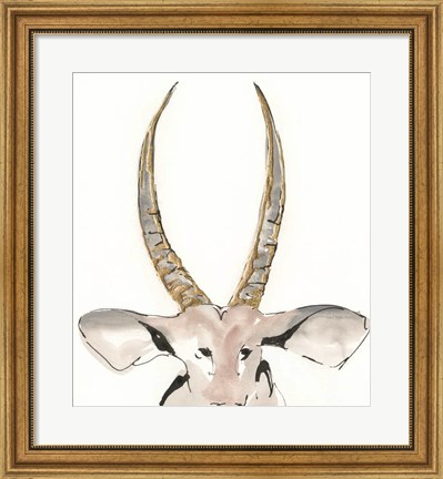 Framed Gilded Antelope Print