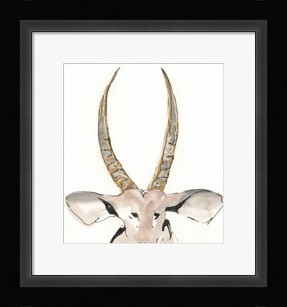 Framed Gilded Antelope Print