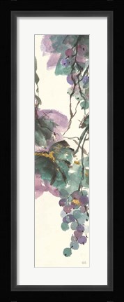 Framed Amethyst Grape Panel II Print