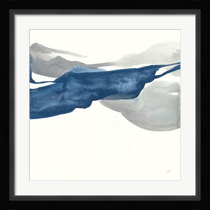 Framed Sapphire and Gray III Print