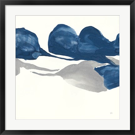 Framed Sapphire and Gray II Print