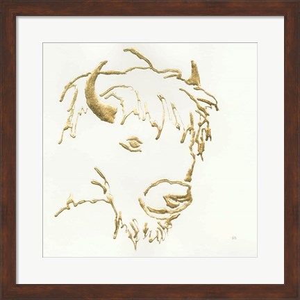 Framed Gilded Buffalo Print