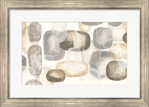 Framed Neutral Stones V Print