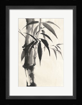 Framed Sumi Bamboo Cream Print