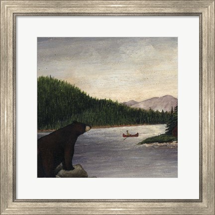 Framed North Woods Bear II Print