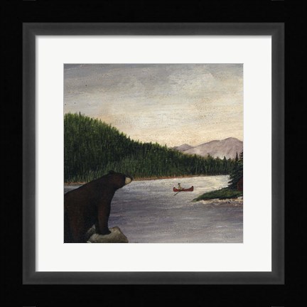 Framed North Woods Bear II Print
