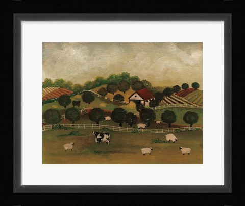 Framed Day at the Farm II Print