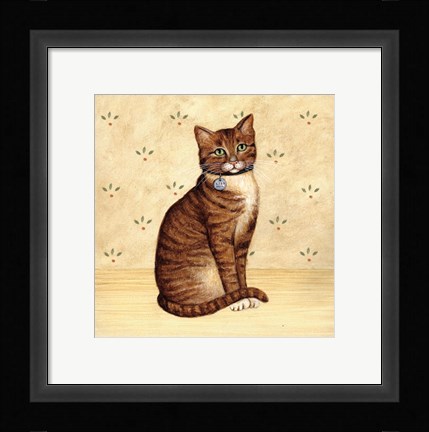 Framed Country Kitty IV Print