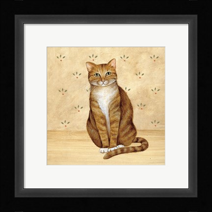 Framed Country Kitty II Print