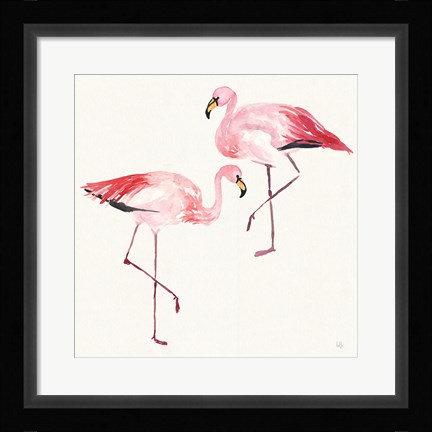 Framed Tropical Fun Bird V Print