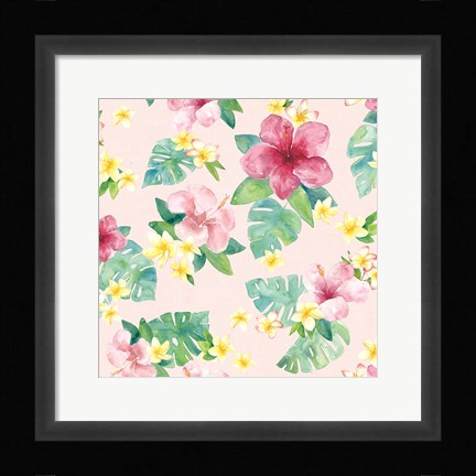 Framed Tropical Fun Pattern VII Print