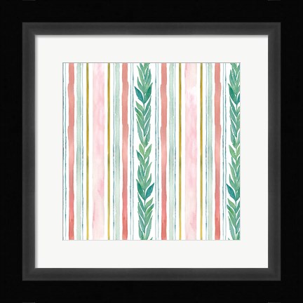 Framed Tropical Fun Pattern V Print