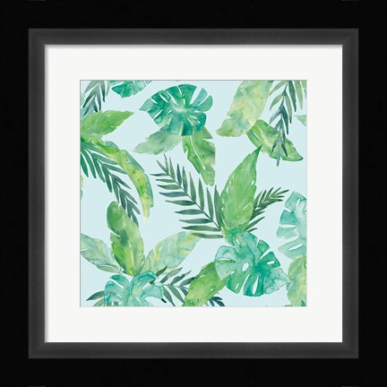 Framed Tropical Fun Pattern VIII Print