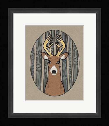 Framed Forest Friends III Print