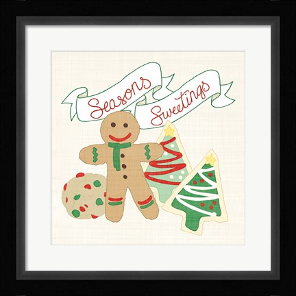 Framed Seasons Sweetings IV v2 Print