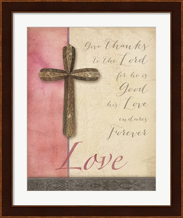 Framed Words for Worship Love Print