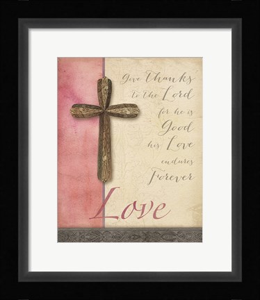 Framed Words for Worship Love Print