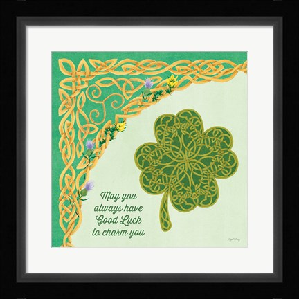 Framed Celtic Charm I Print