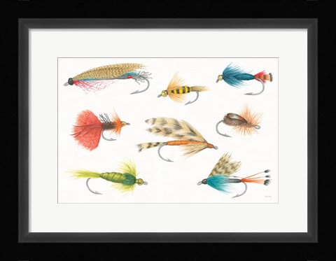 Framed Gone Fishin I Print