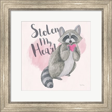 Framed My Furry Valentine I Sq Print