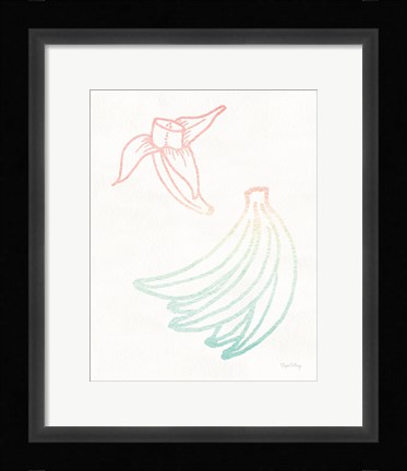 Framed Sunset Palms Fruit III Print