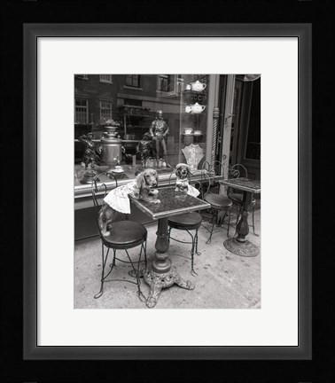 Framed Barking at the Waiter Print