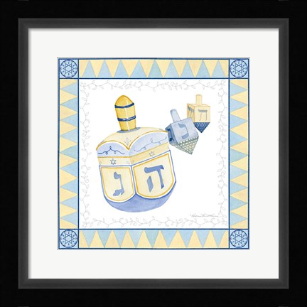 Framed Celebrating Hanukkah II Print