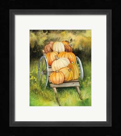 Framed Pumpkin Harvest Print
