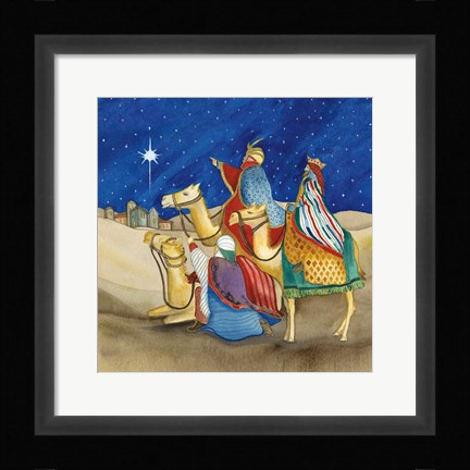 Framed Christmas in Bethlehem II Square Print